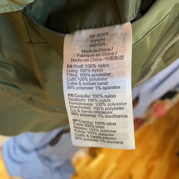 Alpha Industries MA-1 Slim Fit Flight Jacket Sage Green Reversible to Orange - Picture 11 of 11